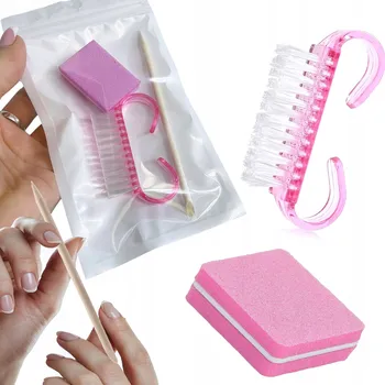 Sada Jednorázová tyčinka kartáček buffer na nehty PAKET Zákaznice