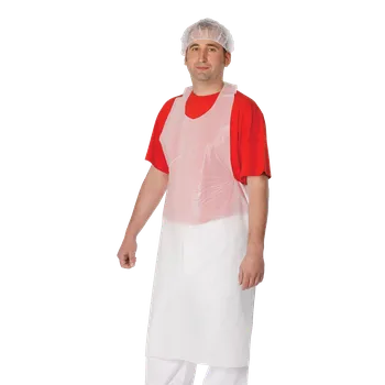 Pracovní zástěra Zástěra jednorázová s laclem, 100ks