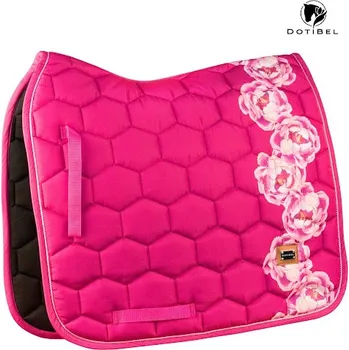 Dotibel podsedlová dečka drezurní NOVA: FUCHSIE/PIVOŇKY