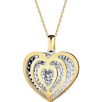 Přívěsek Zlatý přívěsek - srdce - AP541-7040