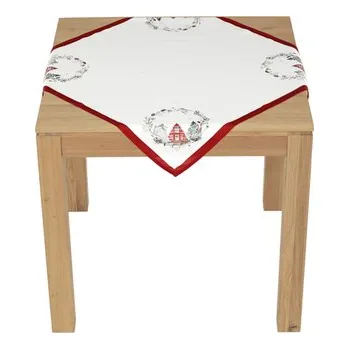 Ubrus - vánoční motiv, 100 % polyester, 80 x 80 cm (cs)