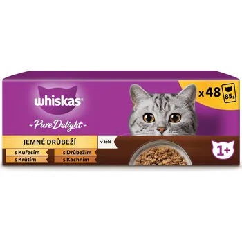 Krmivo pro kočku Mokré krmivo pro kočky Whiskas kapsička mix chutí 48 ks