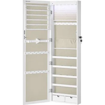 Šperkovnice SONGMICS Skříňka na šperky, 120x10x36.7cm, béžová Skříňka na šperky