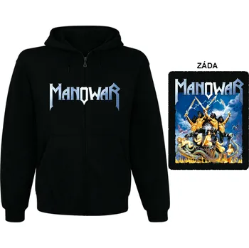 Pánská mikina Manowar mikina s kapucí a zipem 2 S