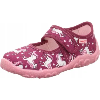 Dívčí obuv Papuče Superfit 1-800283-5010 suchý zip, velikost M, velikost 32