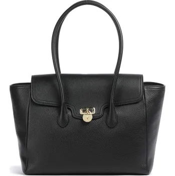 Lauren Ralph Lauren Tanner Large - Nákupní taška v černá, kůže, 225349 | Kabelky pro ženy & muže