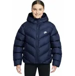 Dětská zimní bunda Nike SPORTSWEAR ALL DAY PLAY K modrá HQ4976-410 - M | UK 7,5 | US 10