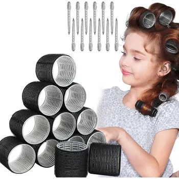 Natáčka na vlasy MEGA SILNÉ Natáčky Na Vlasy Suchý Zip Vlny Lokny 48mm 24ks VELKÉ XL