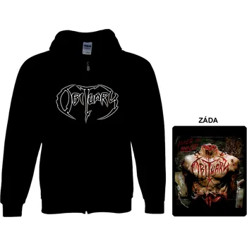 Pánská mikina Obituary - mikina s kapucí a zipem 2