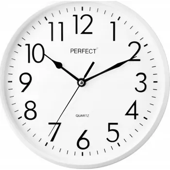 Hodiny Nástěnné hodiny Perfect bílé 26 cm