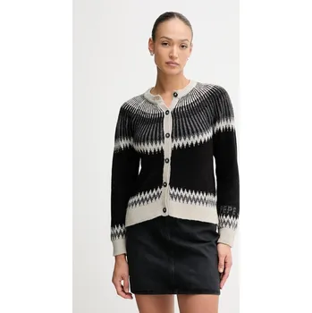 Dámský svetr Kardigan s příměsí vlny Pepe Jeans dámský, více barev, PL7000048 černá 99X, vel. L