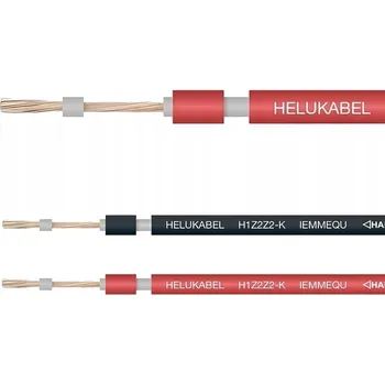 elektrický kabel SOLÁRNÍ KABEL HELUKABEL H1Z2Z2-K 1X4 mm2 červený kabel pro fotovoltaiku
