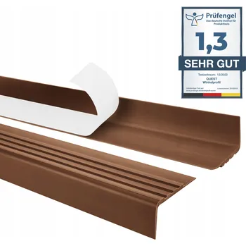 přechodová lišta Schodový profil samolepicí protiskluzový, 30x27 mm, hnědý 110 cm