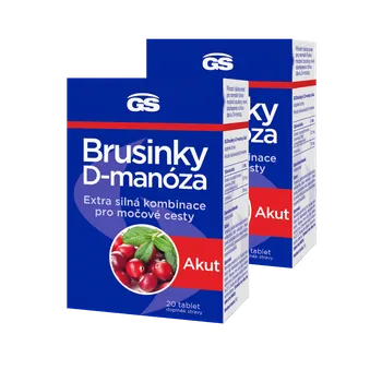 GS Brusinky Akut &amp; D-manóza Akut, 2 x 20 tablet