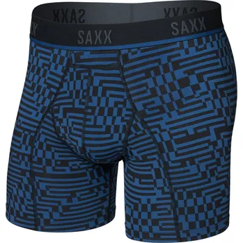 Boxerky Boxerky Saxx Kinetic Light-Compression Mesh Bb Velikost: L / Barva: modrá/černá