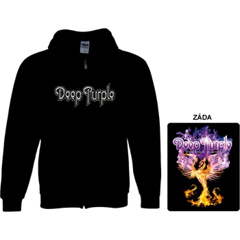 Pánská mikina Deep Purple - mikina s kapucí a zipem 8