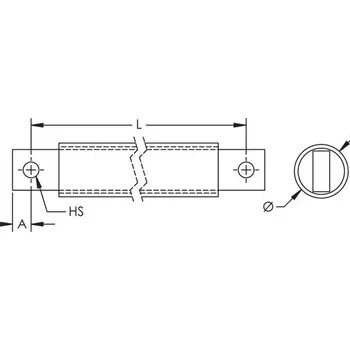 elektrický kabel Erico ER-IBSADV185-330 Izolovaný sběrnicový pletenec IBS ADVANCED 185-330-10