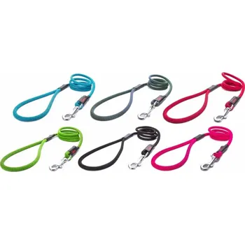 Vodítko pro psa Tamer lanové vodítko Klasik - střední pes, mix barev, 1,75 m - modré, oranžové, zelené a žluté