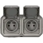 Legrand 069768L PLXN55 ZÁS.2X2P+T HOR.PŘEDK.POVRCH.ŠEDÁ