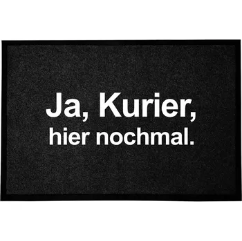 Rohožka Vstupní rohožka černá dekorativní Dárek Domů Znowu 60x40