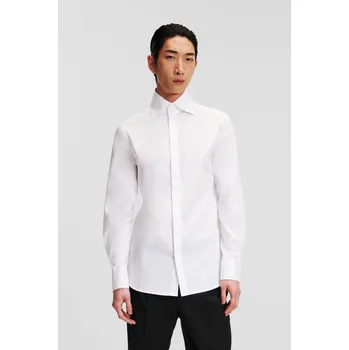 Pánská košile KOŠILE KARL LAGERFELD KLASSIK KARL COLLAR SHIRT WHITE