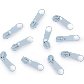 Zip Pro Háčkování Jezdec ke spirálovému zipu 3 mm, ledově modrá 10 ks