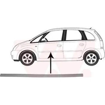 Karosérie Ozdobná / ochranná lišta, dveře VAN WEZEL 3781423