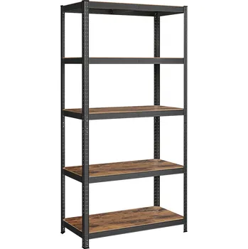 SONGMICS Regál, 200x100x50cm, černý Regály