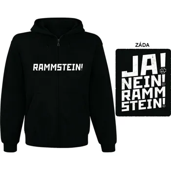 Pánská mikina Rammstein - mikina s kapucí a zipem 11