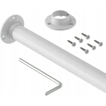 Věšák Šatní tyč Artest bílá ocelová kulatý průměr 25 mm 200 cm 1 ks