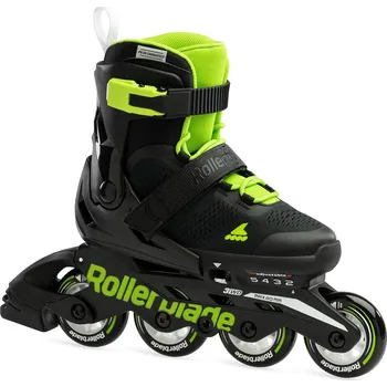 Kolečkové brusle ROLLERBLADE Microblade black/green 28-32