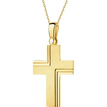 Přívěsek Zlatý přívěsek - kříž - AP541-6478