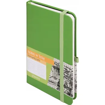 ŽÁKOVSKÝ SEŠIT DENÍK BLOK NOTES A6 LINKOVANÝ ROMANTISMUS ZELENÝ ANTRA
