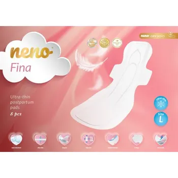 Menstruační vložka NENO Vložky poporodní ultra tenké Fina vel. S L 8ks
