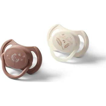 dudlíky Dudlík silikonový, symertický tvar, 18m+, 2 ks - Nature