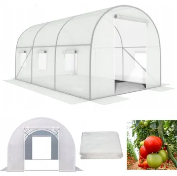 Skleník Fóliovník / Fóliový tunel 400 x 200 cm 8 m2 bílý