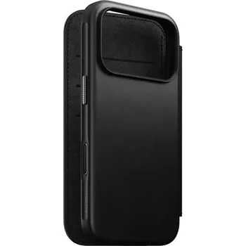 Pouzdro na mobilní telefon Nomad Modern Leather Folio MagSafe kožené pouzdro iPhone 17 Pro Black