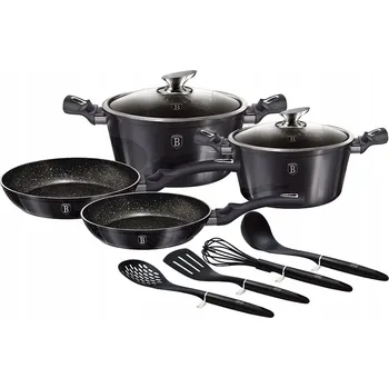 Sada nádobí Sada hrnců Berlinger Haus Carbon Pro hliníková 10 ks