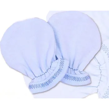 Rukavičky bavlna Terjan - modré, vel. 2