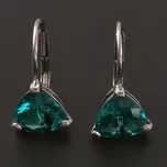 Goldpoint Náušnice zelené smaragdy bílé zlato Váha: 2.35 g