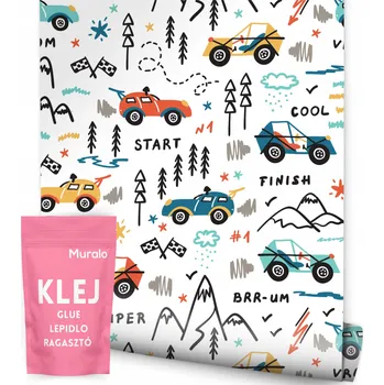 Fototapeta Tapeta pro děti - Automobilové závody /266604516