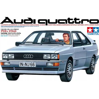 Plastikový model Audi Quattro 1980 model 24031 Tamiya