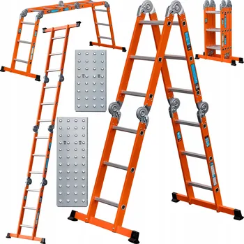 Žebřík Hliníkový Žebřík Dooc 1 x 12 do 150 kg