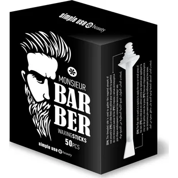Přípravek na depilaci a epilaci simple use Jednorázové tyčinky pro epilaci nosu Monsieur Barber - 50 kusů