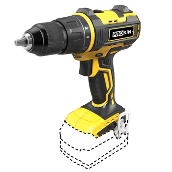 vrtačka, šroubovák CD-B0318E, bezkartáčová AKU 18V SYSTEM PROKIN s příklepem 1.06 Kg TOP Sklad4 605412 (1.06 Kg TOP Sklad4 605412)