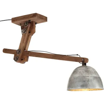 Stojací lampa zahrada-XL Stropní svítidlo 25 W vintage stříbrné 105 x 30 x 65–108 cm E27 371921