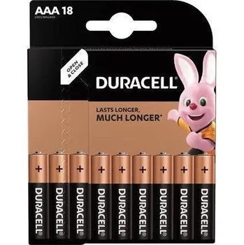 Článková baterie NoName Duracell Basic 2400 K18 AAA Duralock 18pack 71,04