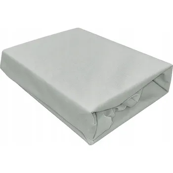 Prostěradlo PROSTĚRADLO S GUMOU BAVLNĚNÝ SATÉN 200X220 STŘÍBRNÁ BARVA