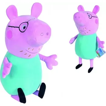 plyšák Prasátko Peppa plyšová hračka Táta, 37 cm