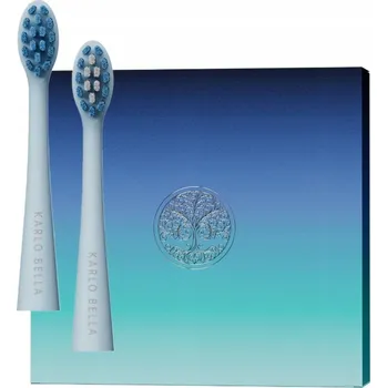 Elektrický zubní kartáček Náhradní Hlavice sonického kartáčku Karlo Bella 2 ks Modrá